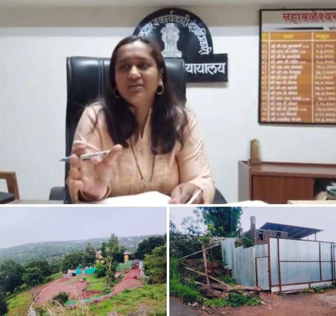 सांभाला रिसॉर्टला ला सांभाळून घेण्याच्या यादीतून वगळले?तहसीलदार सुषमा पाटील यांच्या कारवाईकडे संशयाची सुई भिलार येथील सर्व्हे नंबर 9/ मध्ये पदाचा गैरवापर करून उभारलेल्या राजवाड्यावरती कारवाई का नाही? अनमोल कांबळे