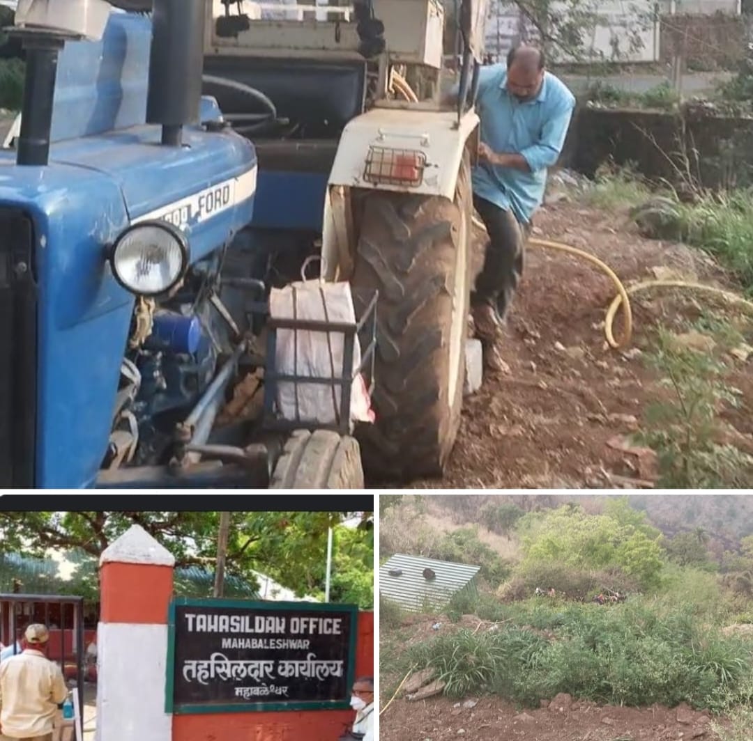 मेरे गोडवली मे रहने वाले ठेकेदार ने सब बात किया हे म्हणत मुंबईच्या भाईची महाबळेश्वरच्या महसूल यंत्रणेला चॅलेंज करत शनिवार रविवारचे औचित्य साधून ब्रेकरच्या साह्याने डोंगर पोखरत वनसंदृश्य क्षेत्रामधील झाडांची प्रचंड मोठ्या प्रमाणात कत्तल