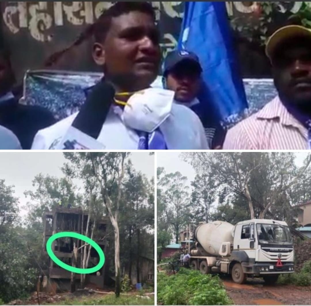 महाबळेश्वर तालुक्याच्या पर्यावरणाची नासधूस करणाऱ्या साताराच्या ABP माझाच्या पत्रकाराच्या नातेवाईकाचे अनाधिकृत बांधकाम तहसीलदारांनी कारवाई करून तात्काळ उध्वस्त करावे अन्यथा आंदोलन करू. अनमोल कांबळे,