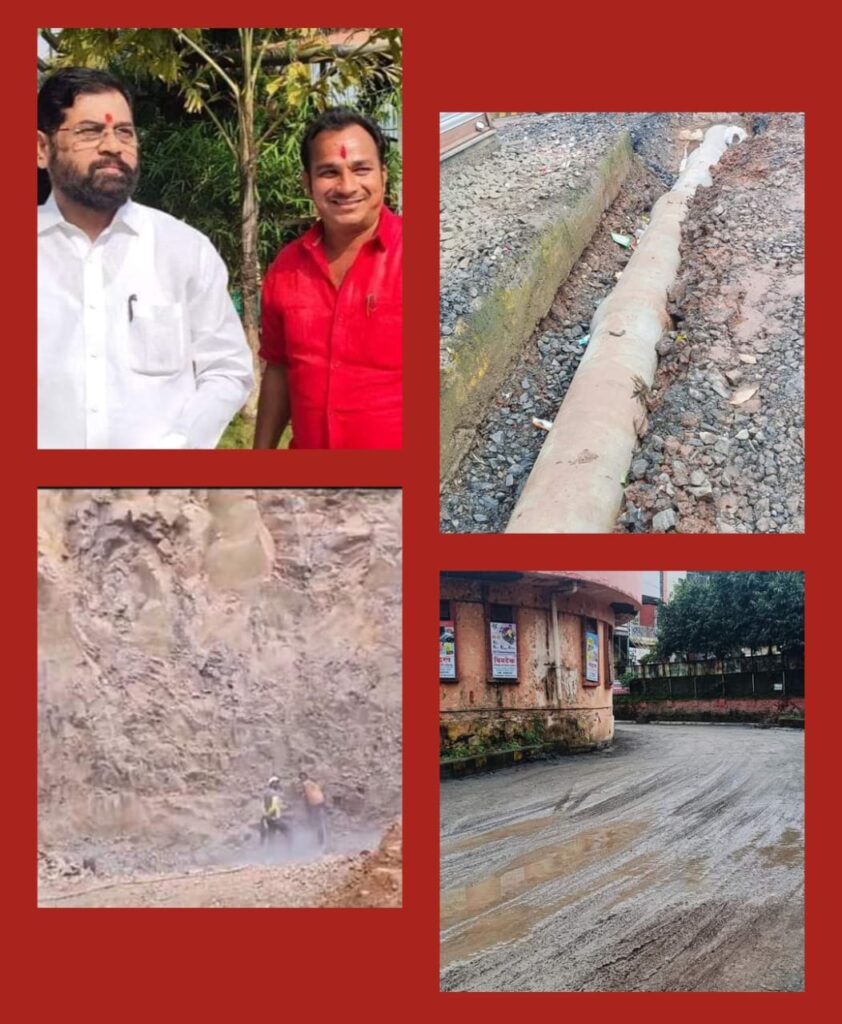 पांचगणी एसटी महामंडळ बस स्टॉप येथे मुख्यमंत्र्यांच्या वतीने मंजूर केलेल्या निधीतील कामाचा दर्जा खालावला मुख्यमंत्र्यांच्या नावावरती मात्र ठेकेदार गडगंज संजय मोरे च्या हस्तकांकडून निकृष्ट दर्जाचे काम पाचगणी करांच्या माथे मात्र  क्रशन ग्रिट पावडर चा मारा.