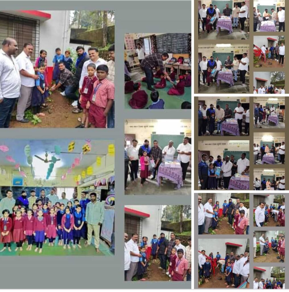 प्रेरणा जनकल्याण सामाजिक व शैक्षणिक संस्थेचे उपाध्यक्ष अनमोल कांबळे यांच्या कडून तायघाट जिल्हा परिषदेच्या  शाळेमध्ये आज रोजी वृक्षरोपण करत विद्यार्थ्यांना शालेय साहित्याचे वाटप करण्यात आले.