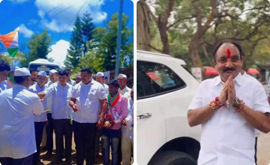 राजेंद्र शेठ राजपुरेच्या उपस्थितीमध्ये कासवंड ग्रामपंचायत सदस्य निलेश गोळेचां निर्धार गावचे 100% मतदान मकरंद आबा पाटलांनाच होणार !