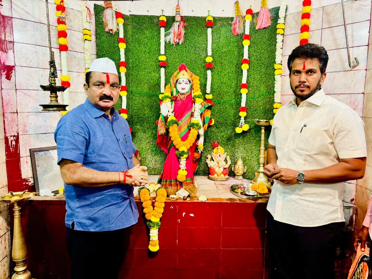 वाई मतदार संघात छुप्या प्रचारात अनुपम जाधव पाटील आघाडीवर आमदार मकरंद आबां पाटलांना निवडून देण्यासाठी मतदारांना साकडे…!