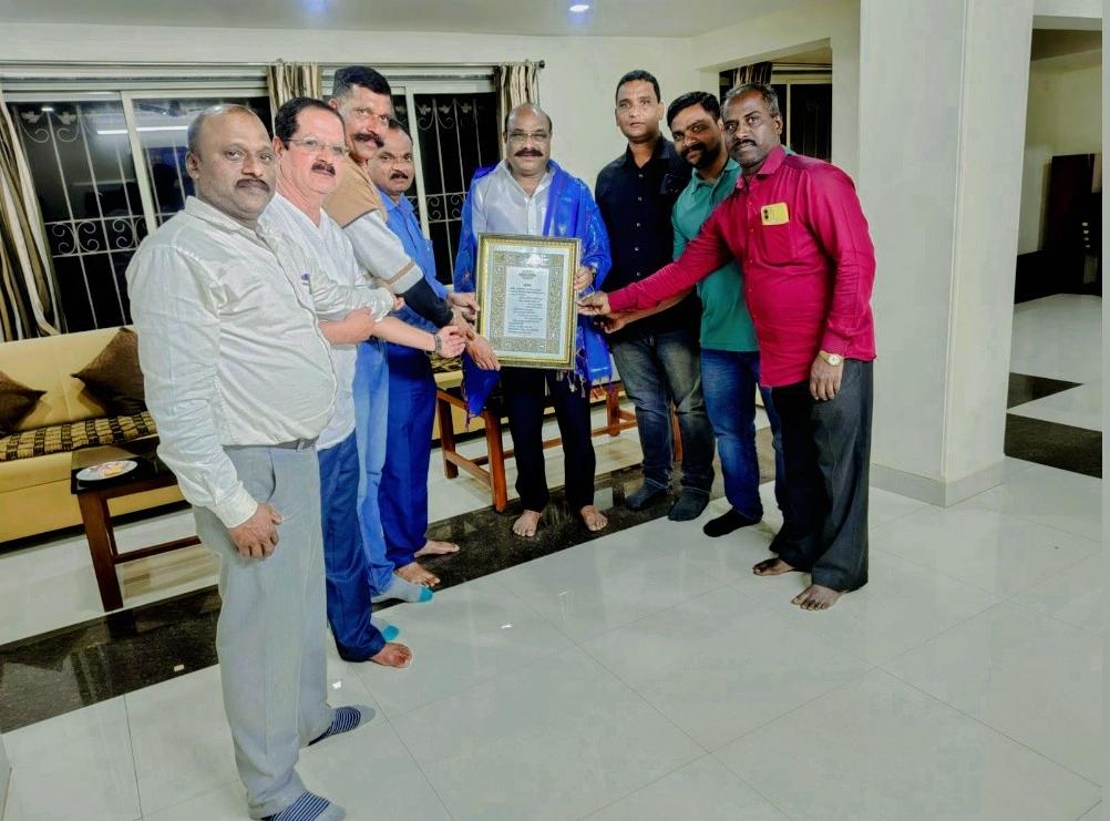 पाचगणी शहराचे नगराध्यक्ष मा: दिलीप भाऊ बगाडे यांचा पाचगणी शहरातील आंबेडकरी समाजाच्या वतीने नागरीसत्कार..!